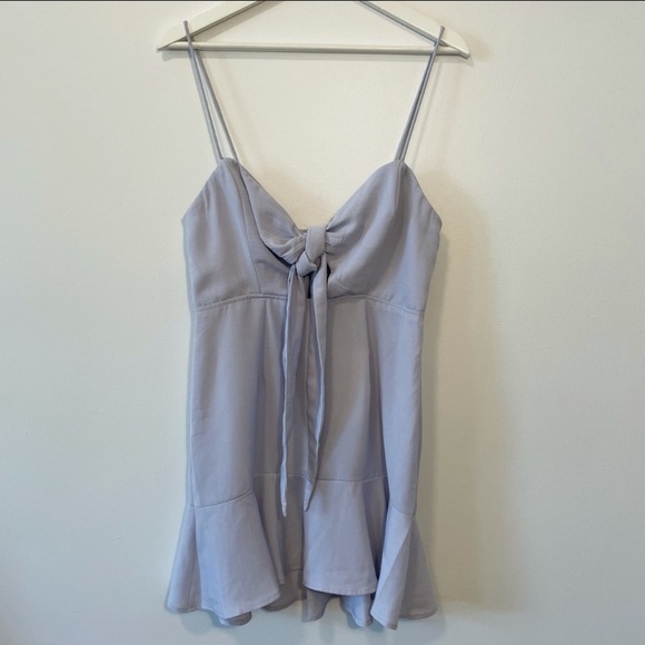 Saints & Secrets Baby Blue Flutter Dress NWT - Picture 3 of 15